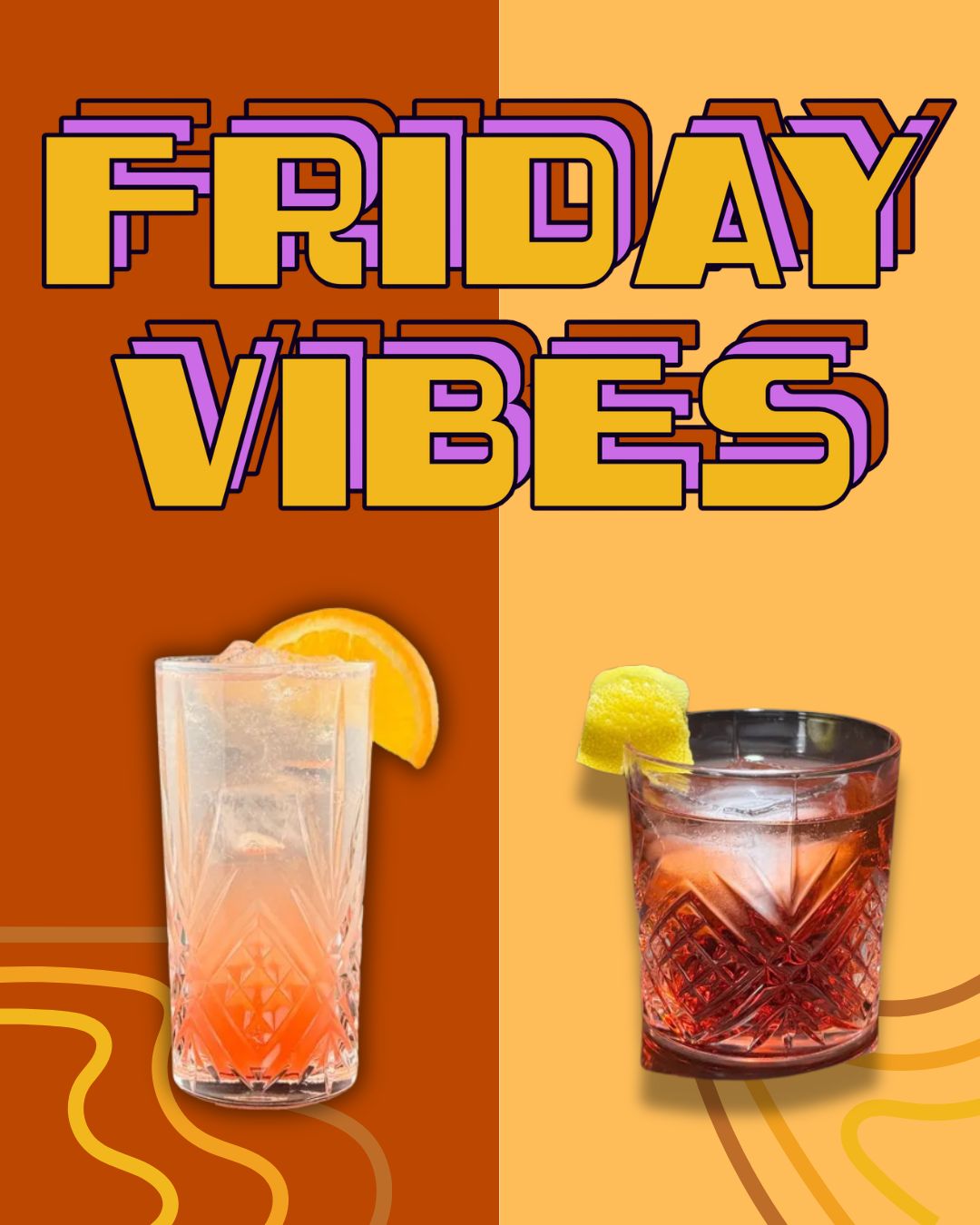 Friday Vibes social media creative